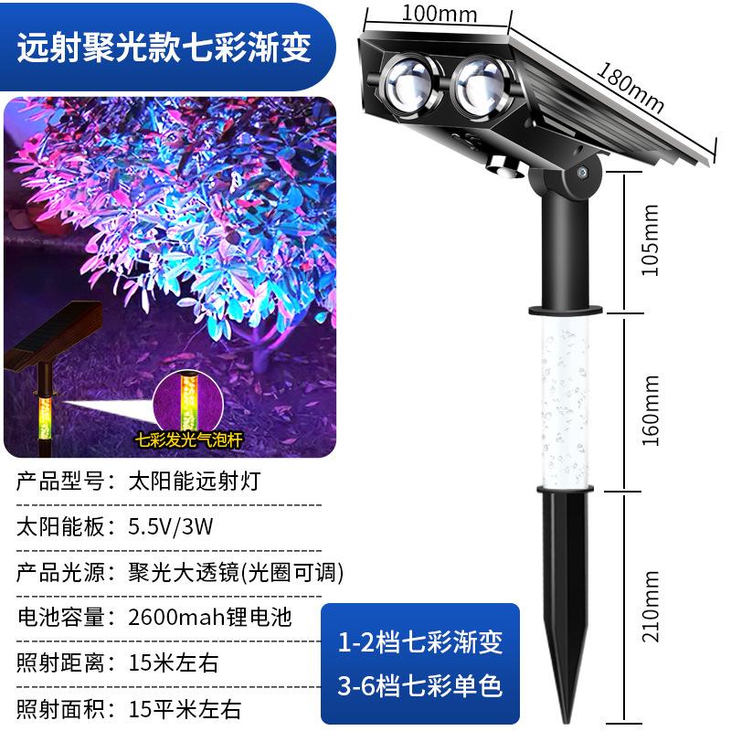 New Solar Lights Outdoor Waterproof Spotlights Super Bright Ground Lawn Lamps Landscape Garden Light Garden Solar Tree Lamp Hot