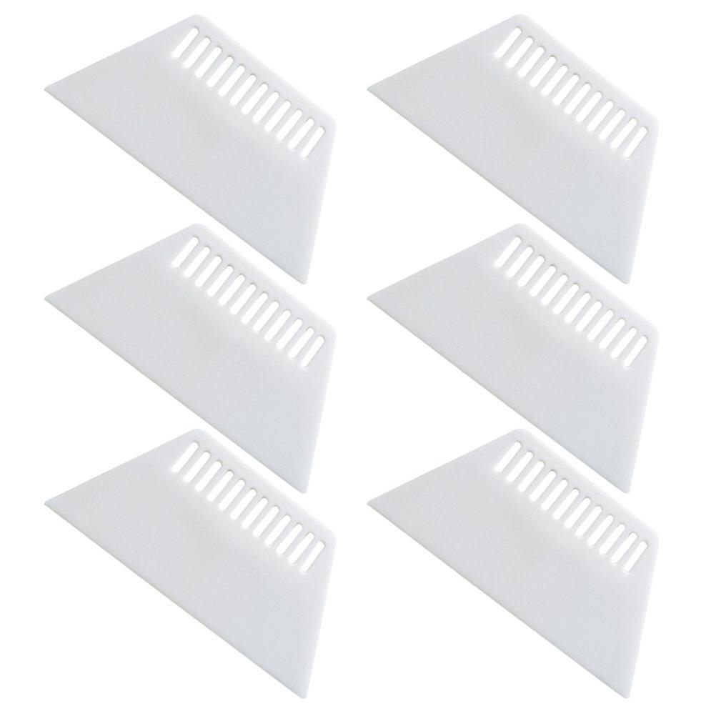 

6 pcs Plastic Film Scraper Tool For Car Window Tint Wall Sticker Removal Oil Paint Surface Use Indoor Outdoor White Hand Tool China Mainland