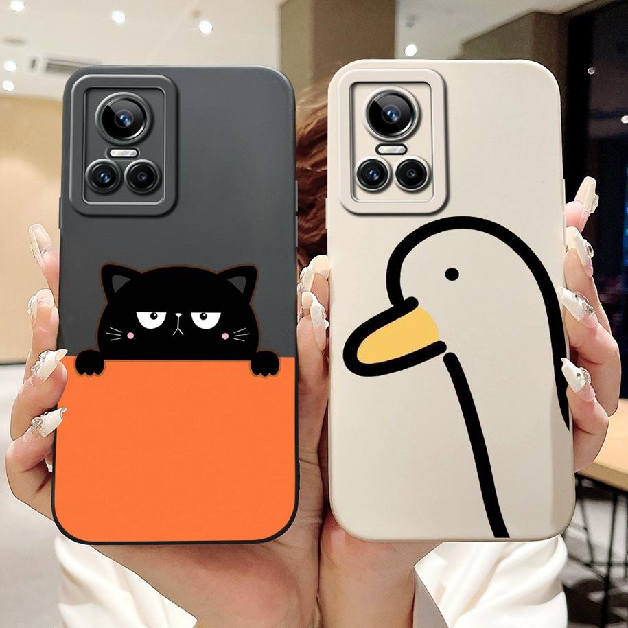 For Realme GT Neo 3 Case RMX3561 RMX3560 Shockproof Cover Fashion Painted Soft Silicone Phone Case For Realme GT Neo 3 80W Funda