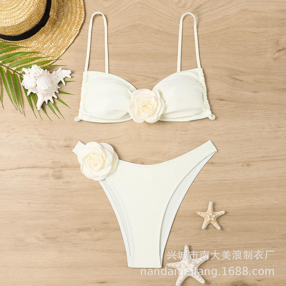 European and American Sexy 3D One-piece Bikini Swimsuit Women's One-piece Swimwear