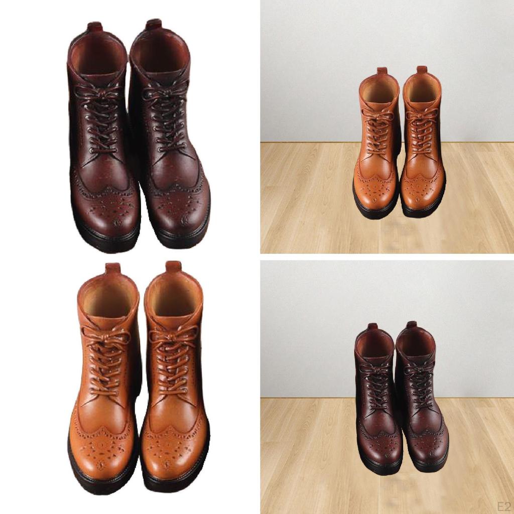 1/6 Figure Boots, Male Action Shoes, Costume Accessories, PVC for 12 Inch Figures, Fan