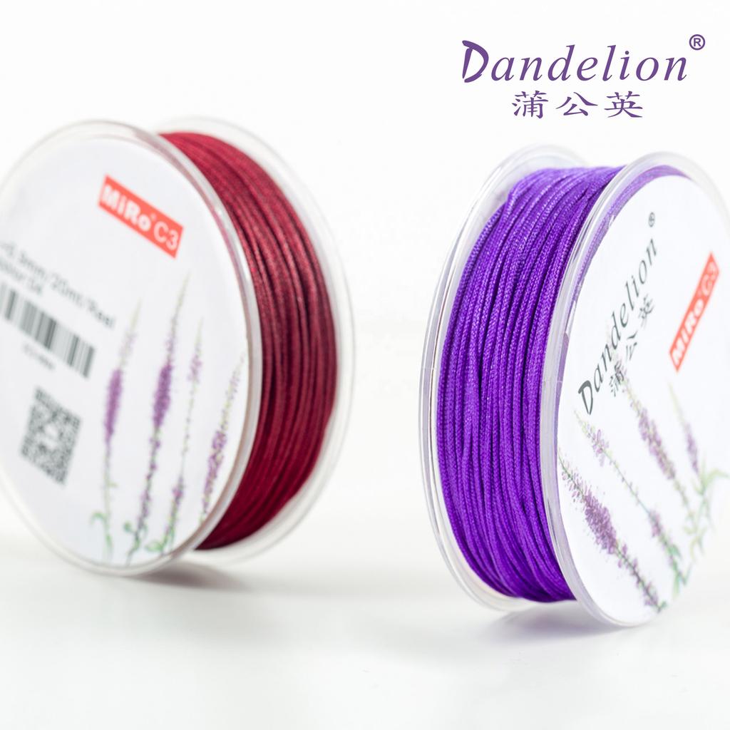 Löwenzahn C3 0,9 mm Schmuckband Nylonband Schmuckzubehör Armband und Halskette Material 21 Farben