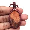 Pendant Necklace Macrame Picture Jasper The Yoga Crystal ? Gemstone Jewelry