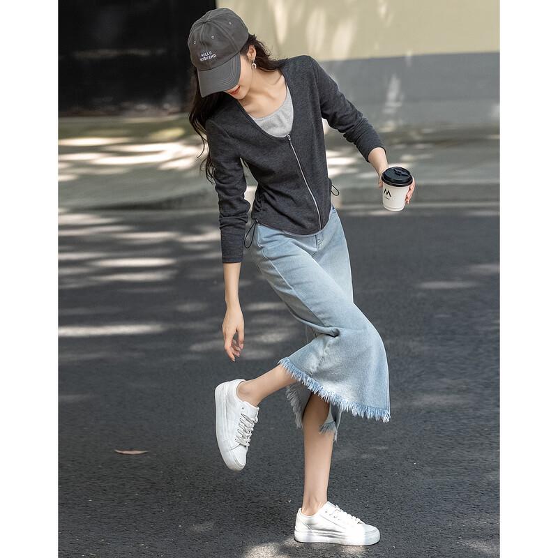 Demana Faux Two-Piece Colorblock T-Shirt S