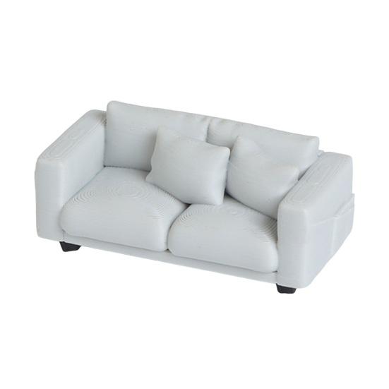 Miniature Couch Tiny Miniature Realistic Couch for 2-Seater Couch Furniture Mini Loveseat