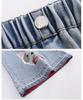 Girls' Stylish Wide-Leg Jeans - Fashionable Straight Pants for Spring & Autumn
