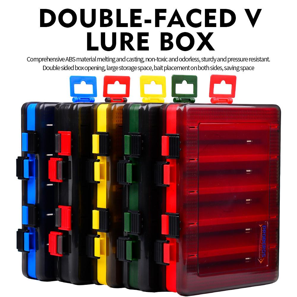 Double Lure Box Fishing Storage Box Portable Bait Fake Bait Accessory Box Mino Pencil Lure Bait Plastic Box
