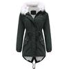 Women Winter Parka Coat Mid Length Puffer Jacket Quilted Fleece Lined Water Repellent Windproof Outdoor Daily Overcoat Plus Size S 4XL New