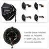 Triopo KX90 90cm/35.4-inch Foldable Outdoor Speedlight Octagonal Softbox Umbrella Softbox for Godox V1 AD200 Pro Round Head Flashlight Diffuser