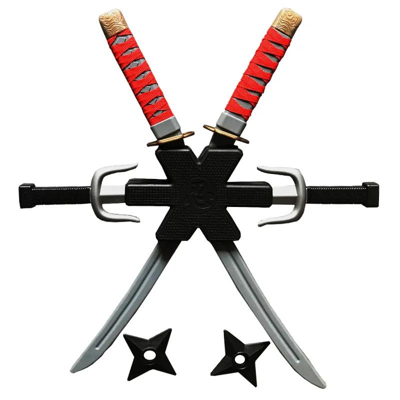 1: 1 Ninja Set Halloween Children'S Japanese Samurai Cosplay Toys Knife Set Dart Toys Model Gifts Collection Bizarre Toys Action