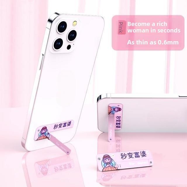 Super Slim Aluminum Mobile Phone Stand With Hidden Mount For Desk Use