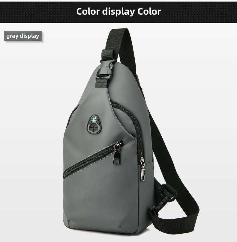 Men's Waterproof Leather Chest and Shoulder Bag