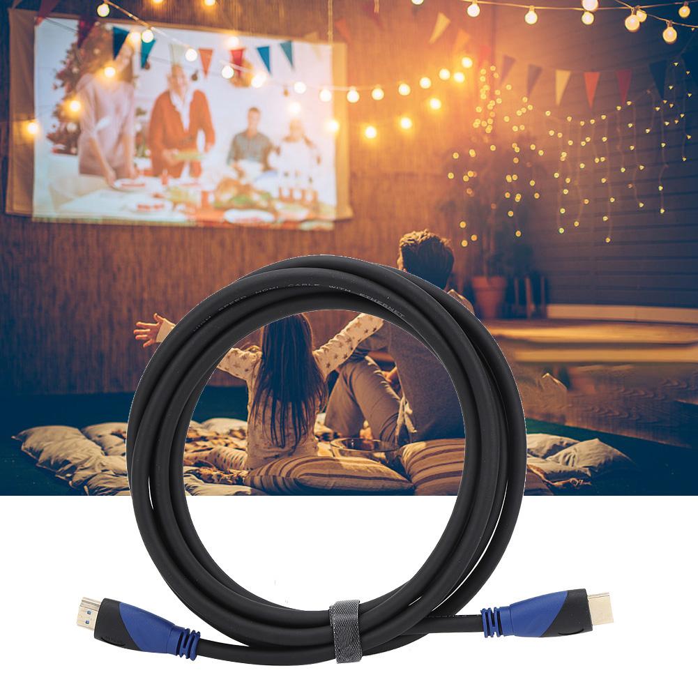 Dual Color High Definition Multimedia Cable 30AWG Pure Copper Core Wire Audio Video Accessories3 Meters