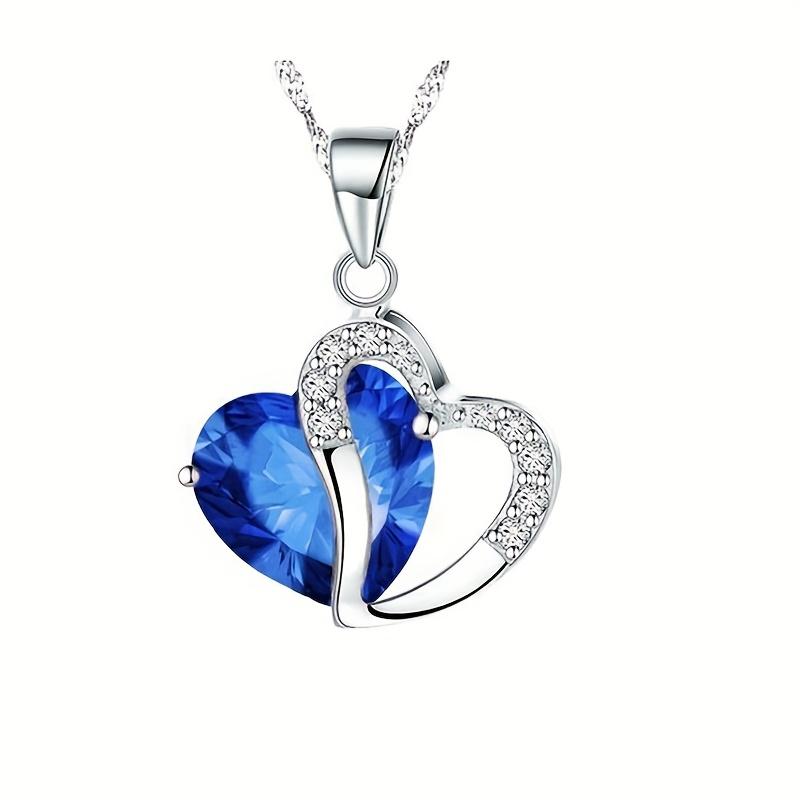 Chic Rhinestone Heart Pendant Necklace
