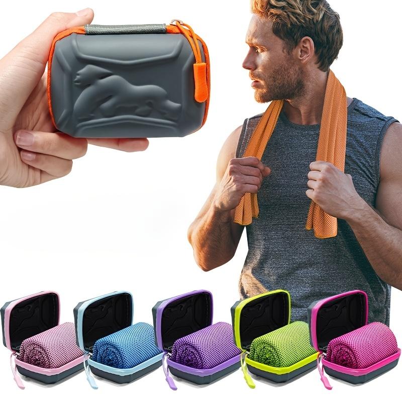 Quick Dry Cooling Towel With EVA Case Instant Cold Feel Microfiber Sports Towel For Gym Running Yoga Camping Outdoor Fitness