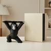 Durable Desktop Pen Rack 3D Printed Gorilla Holder, Funny Figurine, Personalized Gift for Coworkers Minimalist Black Desk Ornaments Office Home Study