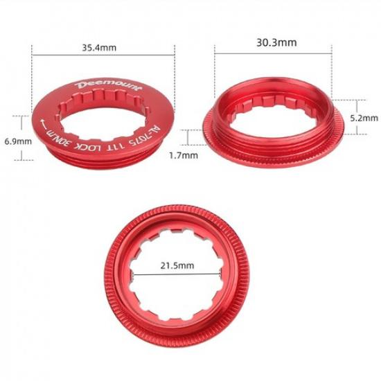 Bicycle Maintenance Anodized Alloy Lockring 28g Weight Lightweight Design