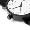 TID Watches 36mm White Dial Black Leather Strap Black Buckle Minimalist Design Quartz Movement Unisex Nordic Watch No.1 Swedish-Inspired