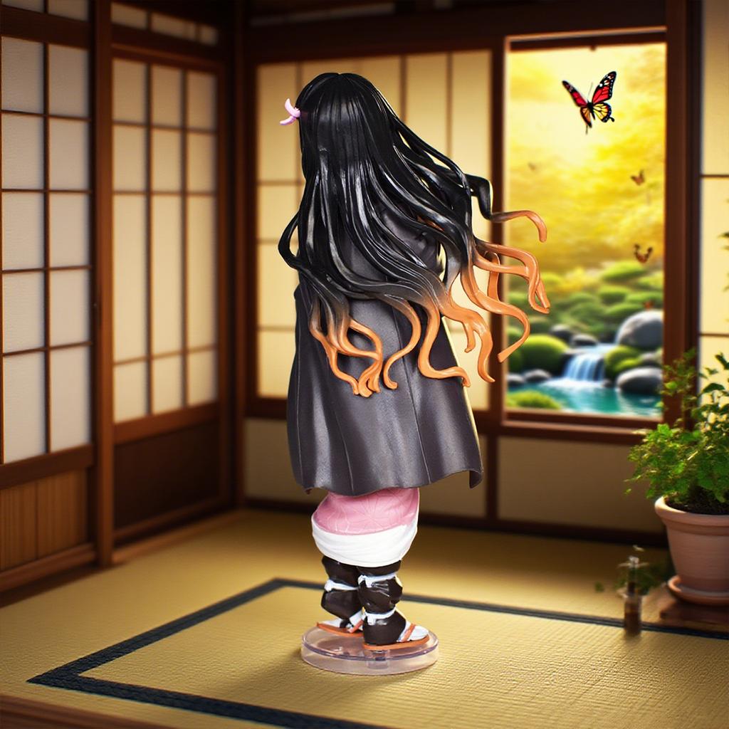 22cm/8.7in Anime Demon Slayer Figur Nezuko Figur Sammlungsstatue Modell Spielzeug Geschenk