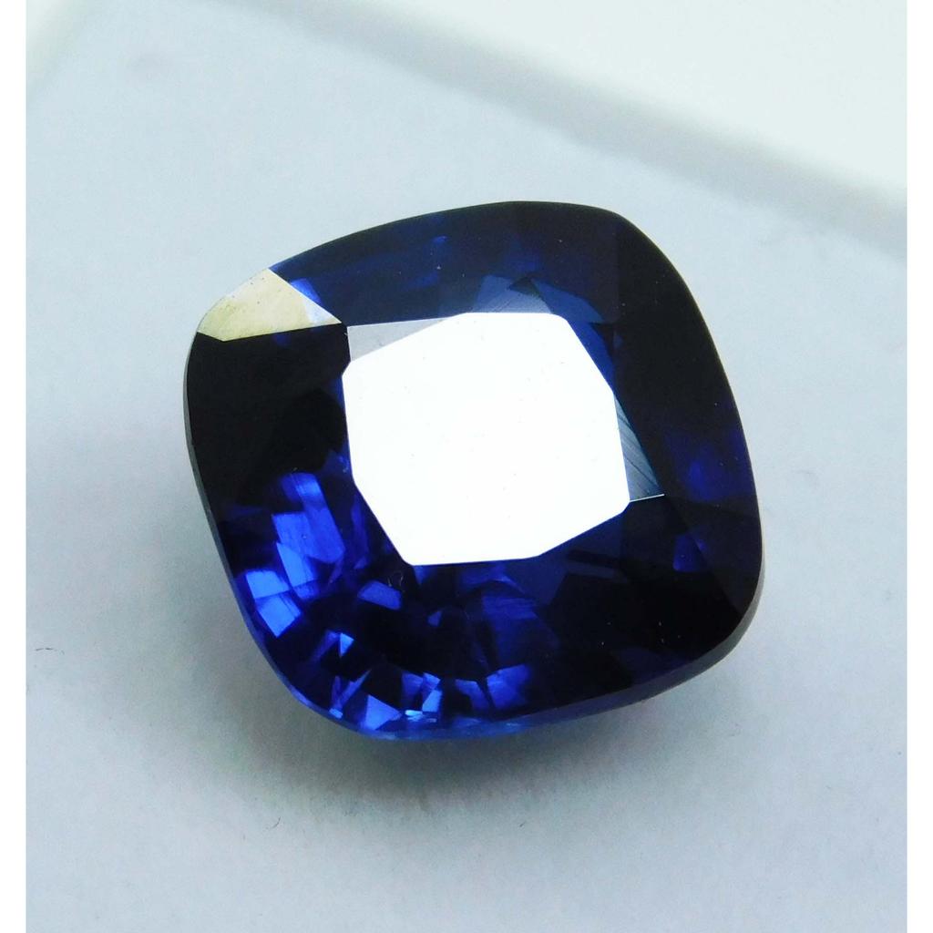 Natural Blue Sapphire Loose Gemstone 5.12 Ct Cushion Cut September Birthstone for Gem Collections