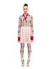 Greedius Window Patterned Pleated A-Line Skirt