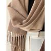 Women's European & American Style Double-Sided Scarf - Imitation Cashmere, Warm Autumn/Winter Shawl