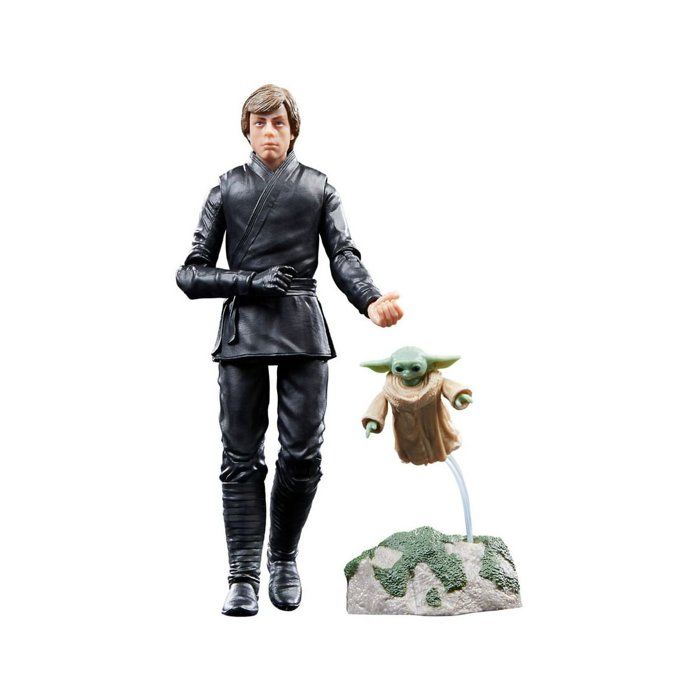 Hasbro - Star Wars : The Book of Boba Fett Black Series - Pack 2 figurines Luke Skywalker &amp; Grogu 15 cm