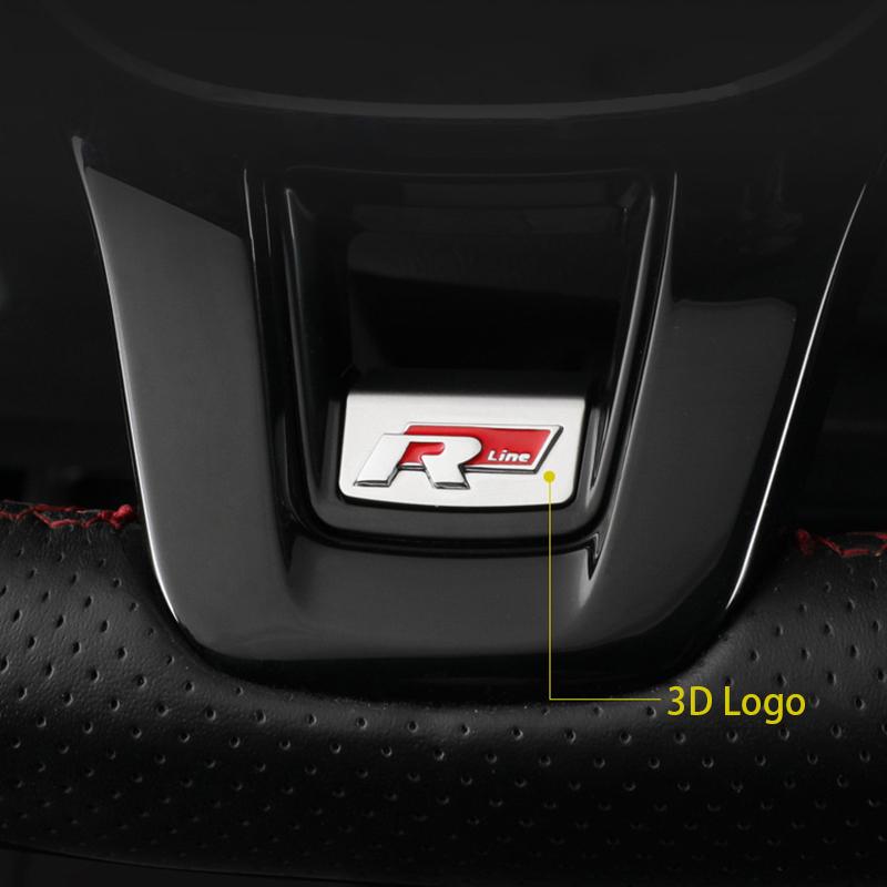 2026 Hot VOLKSWAGEN R Line Steeling Wheel Cover Rline Badge Emblem Decorative Sequins Car Styling For VW Arteon Magaton Passat B zf7
