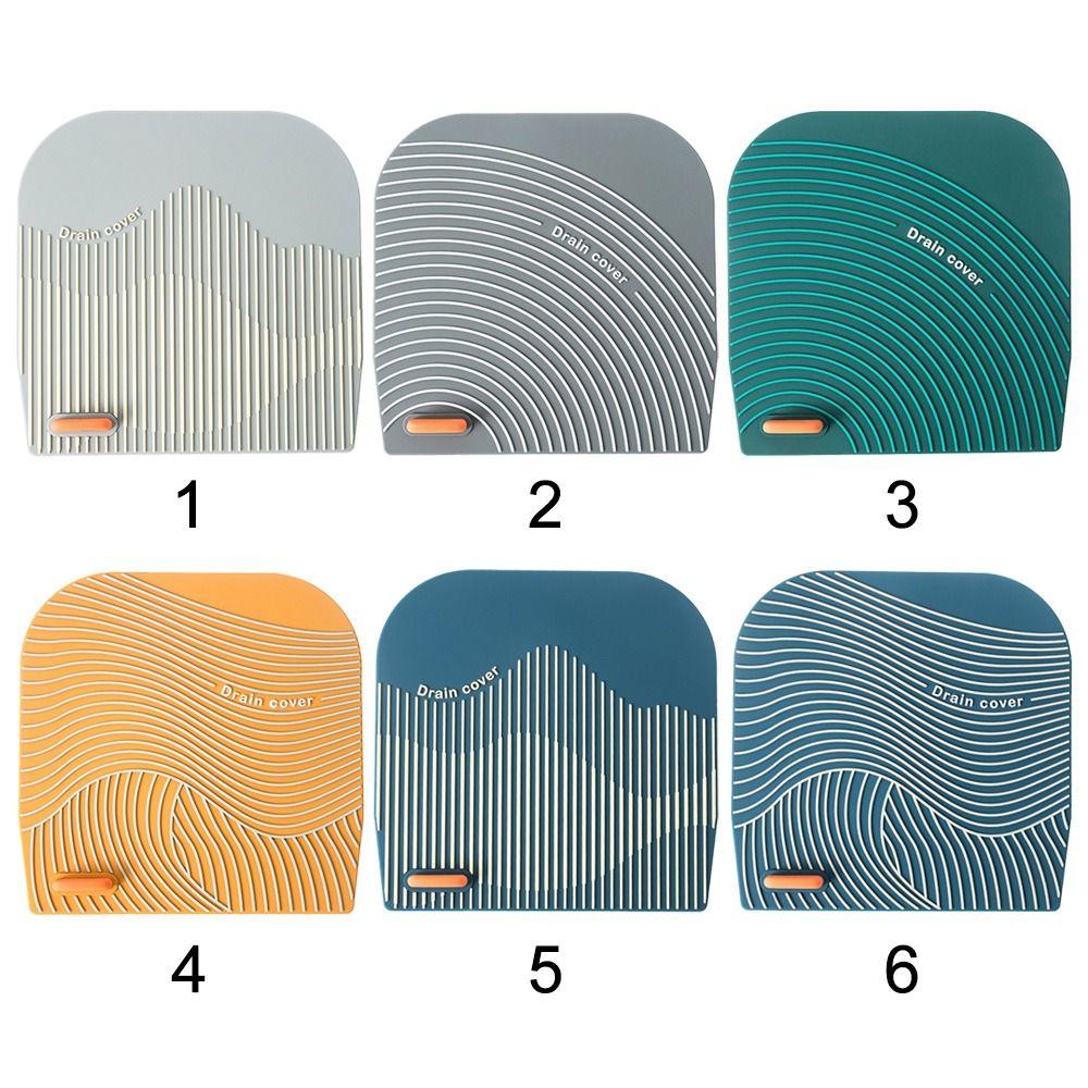 Soft Floor Drain Cover Insect-proof Sink Seal Mat Portable Sewer Pipe Cover Bathroom Accessories