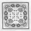 70cm Bandana Head Scarf For Women Fashion Paisley Print Handkerchief Silk Satin Hijab Scarfs Female Square Neck
