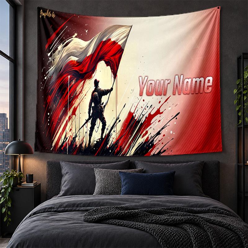 Personalized Tapestry Wall Hanging Poland Pattern Art Background Cloth