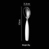 304 Stainless Steel Kids' Cutlery Set: Short-Handled Fork, Soup Spoon, Dessert Spoon, and Baby Spoon with Custom Logo Option.