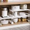 Retractable Stackable Kitchen Cabinet and Sink Storage Rack