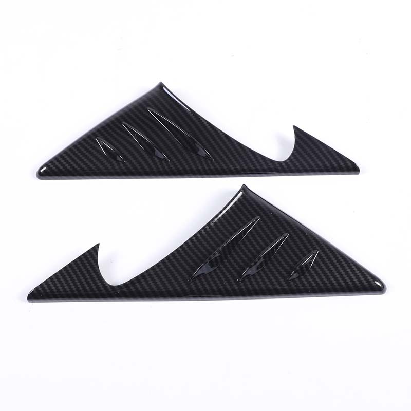

For Jaguar F-TYPE 2013-2026 ABS Carbon Fibre/Matte Rearview Mirror Side Triangle Spoiler Trim Decorative Sticker Car Accessorie