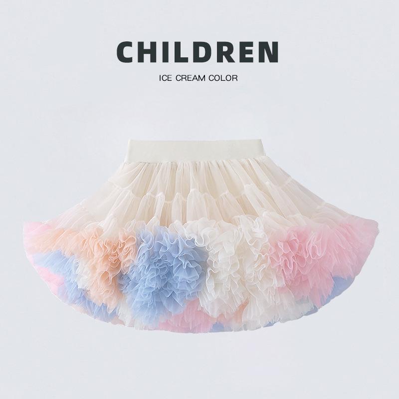 Princess Tutu Skirt for Girls - Fluffy Mesh Christmas Dress