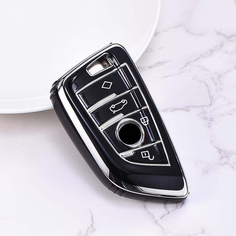 ABS Carbon Fiber Car Key Case Cover For BMW 1 2 3 4 5 6 7 Series X1 X3 X4 X5 X6 X7 F10 F20 F30 G20 G30 G01 F15 F16 G02 G05 F34