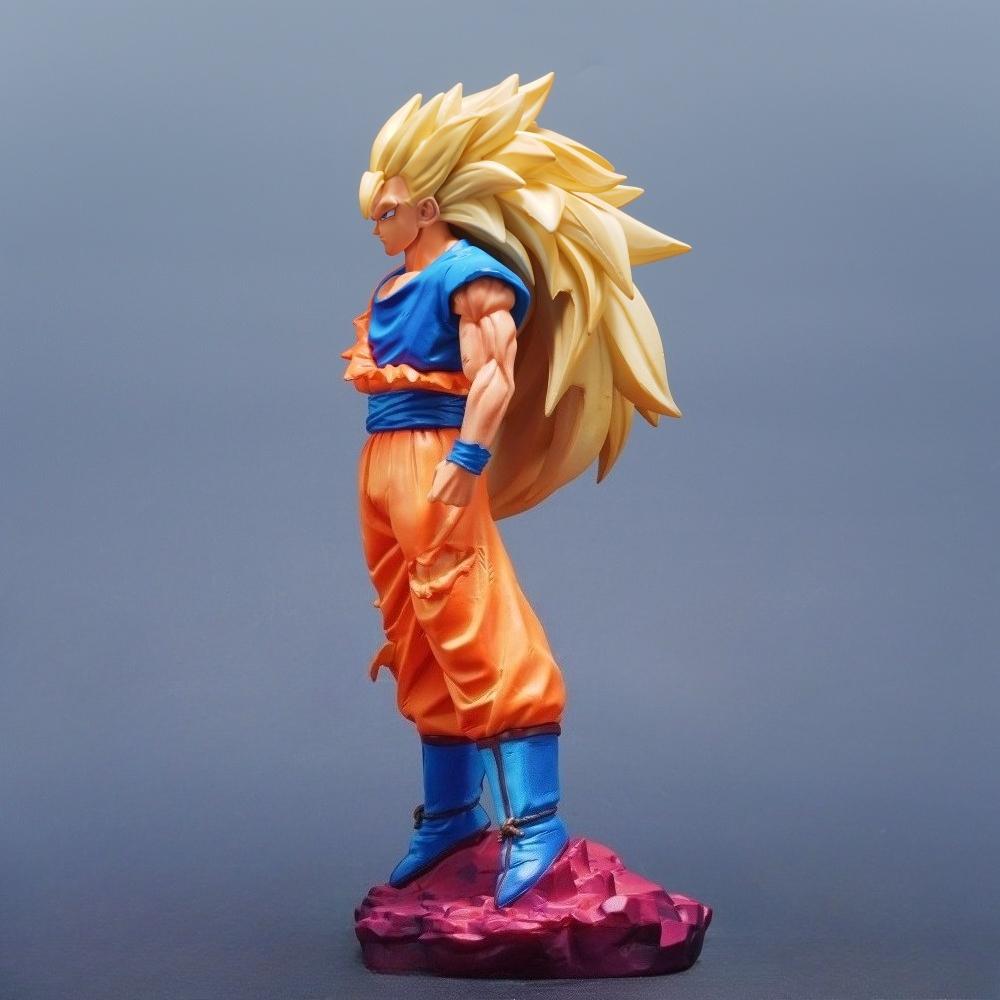 29cm/11.42in Anime Dragon Ball Figure Super Saiyan Goku Action Figures Pvc Statue Desktop Ornamen Collection Model Toys Gifts 3 Round Sensory