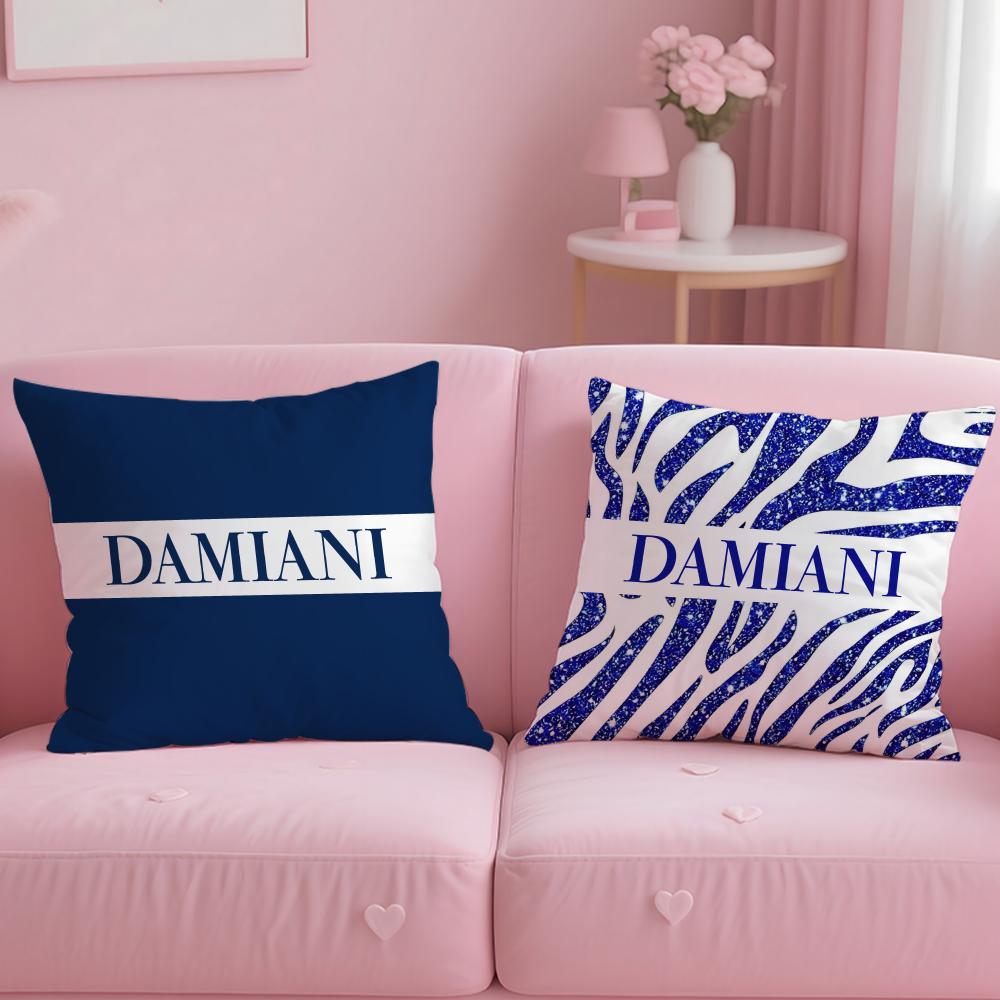 Klassische Schmuckmarke Damiani Kissenbezug Cushion Cover Weich & Leicht zu Waschen – Vielseitig für Sofa, Bett, Reisen und Büro