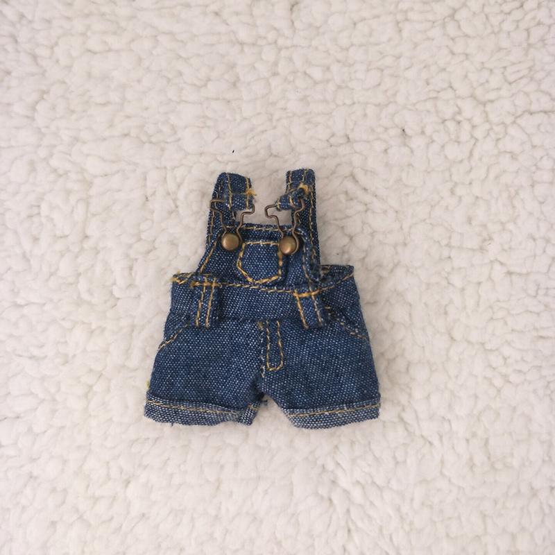 ob11 baby clothes bjd clothes bib denim shorts jumpsuit 1 / 12bjd doll clothes obitsu11 molly doll accessories Toy clothes