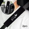 2PCS Automotive Butterfly Love Shoulder Protection Seat Belt Protective Cover Automotive Interior Accessories