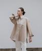 YOUNESS Low Edge Collar Beige Shirt