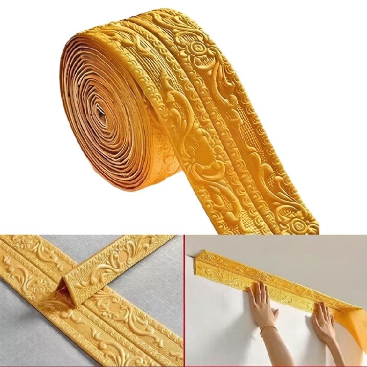 Fita de Borda de PVC Estilos Clássicos Para Design de Interiores Com Padrão Relevo e Característica de Fácil Remoção Resistente a Arranhões