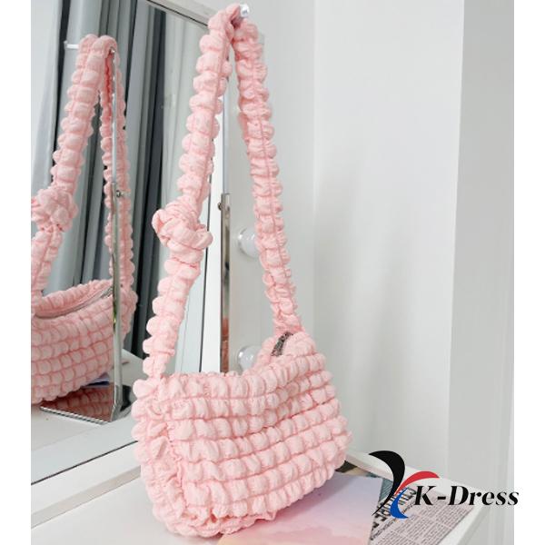 Cloud Bubble Pom-Pom Mini Crossbody Bag (5 Colors)