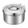Uto Stainless Steel Round Double-Layer Lunch Box