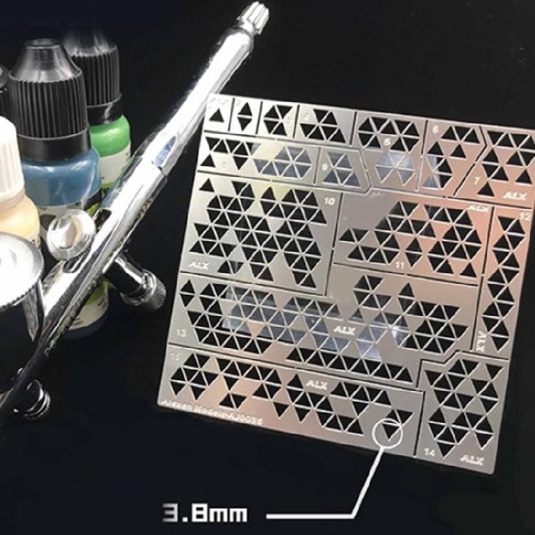 Opakovaně použitelná nerezová šablona Camouflage Sprays Deska Pro Přesné Modelování Detailů A Umělecké Tvorby