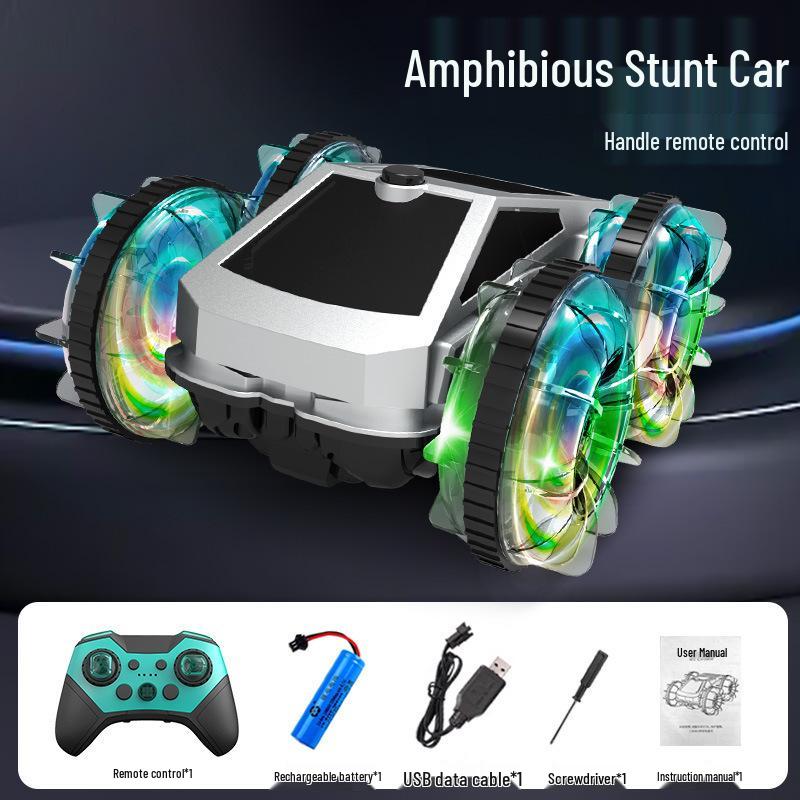 All-Terrain Amphibious High-Speed 4WD RC Car for Kids - Off-Road Racing Toy Single Battery