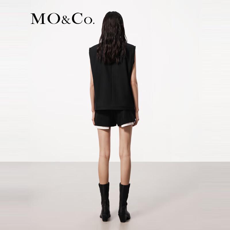 MO&Co. Tailored Merino Wool Suit Vest