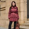 Iveni Women's 2025 Winter Lapel Down Jacket WEOA201