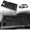 Muslogy Center Console Organizer Compatible with 2025 Toyota Camry LE SE XLE XSE Accessories Middle Storage Box with Removable Coin Holder Insert