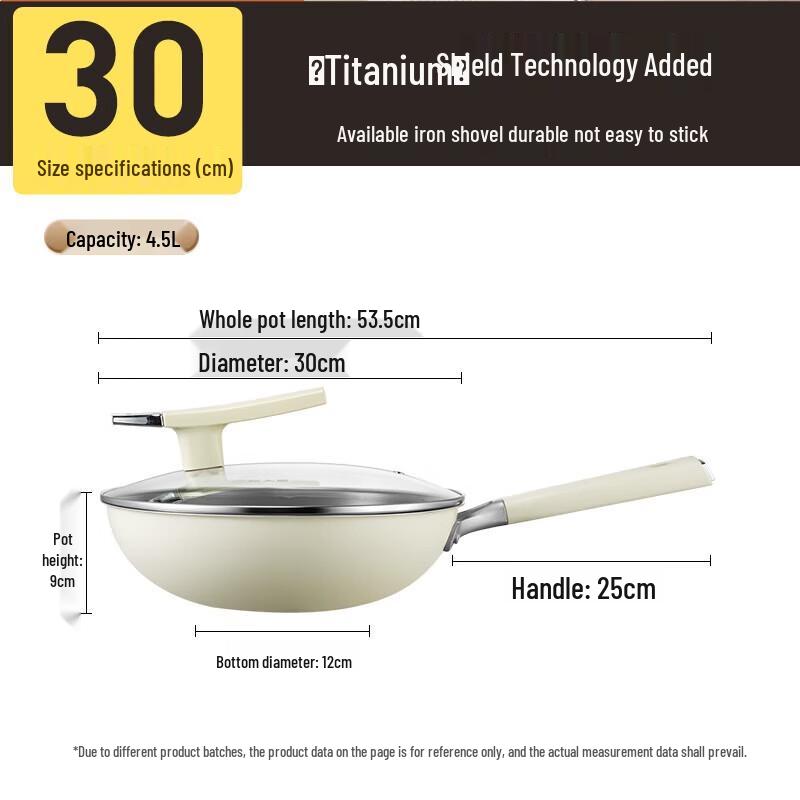 Chui Da Huang 30cm Titanium Non-Stick Wok
